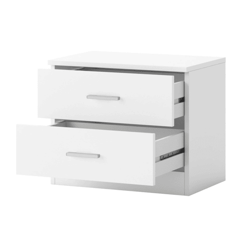Pacote de móveis para quarto de casal em branco fosco Quarto moderno