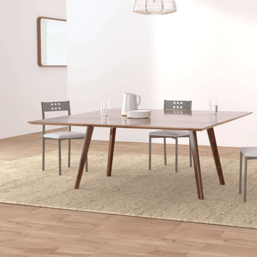 Pacote com 2 cadeiras de cozinha Costa brancas e metálicas, cadeiras de jantar modernas 47x86x41cm