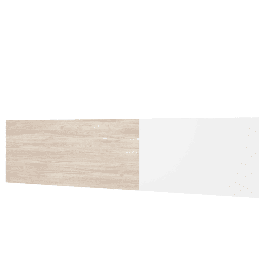 Conjunto de quarto de casal em branco fosco e sahara