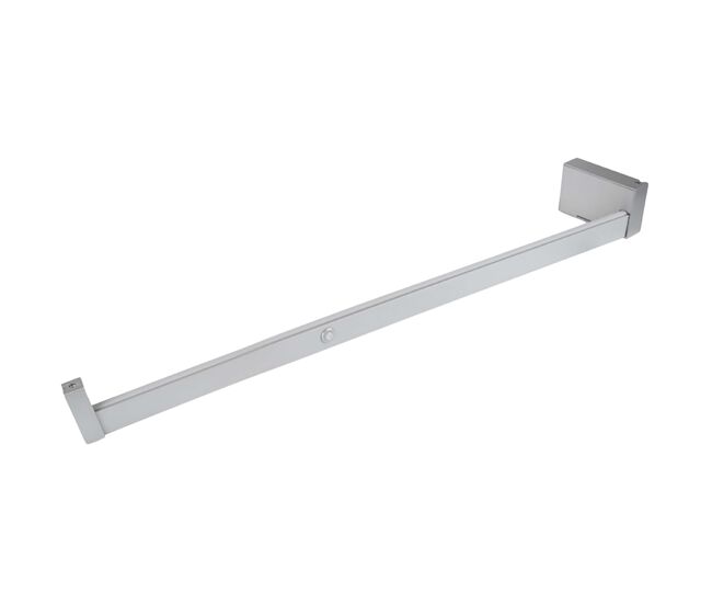 Barra colgador castor para armario en color gris con luz led y sensor de movimiento metal-plástico 55.8 cm