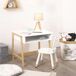Escritorio Infantil Melamina y con 1 Hueco Escritorio Infantil Melamina y con 1 Hueco Blanco/ Madera