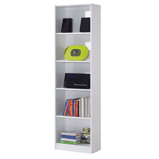 Pacote de móveis de estudo infantil e juvenil estilo contemporâneo I-Joy em branco, composto por uma escrivaninha e prateleiras Pacote de móveis de estudo infantil e juvenil estilo contemporâneo I-Joy em branco, composto por uma escrivaninha e prateleiras