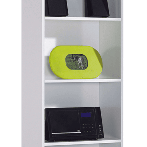 Pacote de móveis de estudo infantil e juvenil estilo contemporâneo I-Joy em branco, composto por uma escrivaninha e prateleiras Pacote de móveis de estudo infantil e juvenil estilo contemporâneo I-Joy em branco, composto por uma escrivaninha e prateleiras