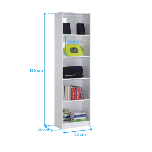 Pacote de móveis de estudo infantil e juvenil estilo contemporâneo I-Joy em branco, composto por uma escrivaninha e prateleiras Pacote de móveis de estudo infantil e juvenil estilo contemporâneo I-Joy em branco, composto por uma escrivaninha e prateleiras
