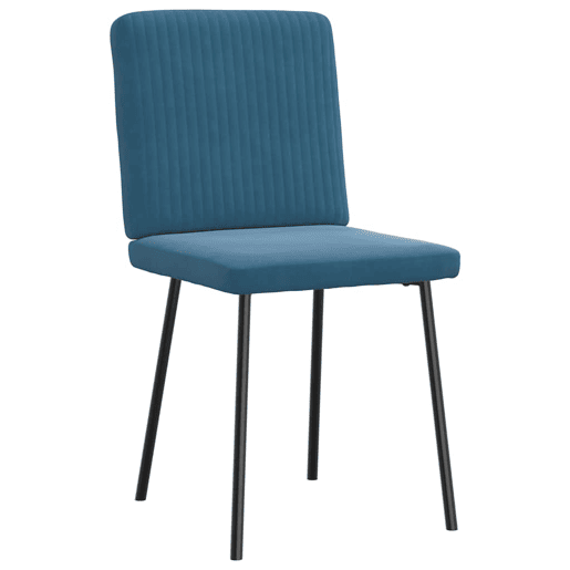 vidaXL Cadeiras de jantar 2 pcs veludo azul vidaXL Cadeiras de jantar 2 pcs veludo azul