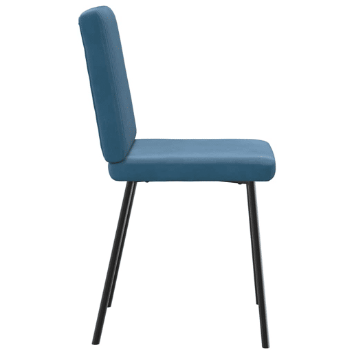 vidaXL Cadeiras de jantar 2 pcs veludo azul vidaXL Cadeiras de jantar 2 pcs veludo azul