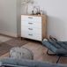 Cómoda Lúmina Dormitorio Nórdica 4 Cajones Cómoda Lúmina Dormitorio Nórdica 4 Cajones Blanco/ Madera