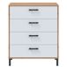 Cómoda Lúmina Dormitorio Nórdica 4 Cajones Cómoda Lúmina Dormitorio Nórdica 4 Cajones Blanco/ Madera