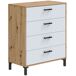 Cómoda Lúmina Dormitorio Nórdica 4 Cajones Cómoda Lúmina Dormitorio Nórdica 4 Cajones Blanco/ Madera
