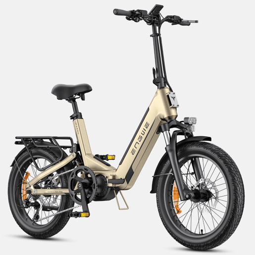 Bicicleta Elétrica ENGWE L20 3.0 PRO - Motor 250W Bateria 48V15AH Pneus De 20 Polegadas Travões A Disco Hidráulicos Certificação TUV - Ouro Bicicleta Elétrica ENGWE L20 3.0 PRO - Motor 250W Bateria 48V15AH Pneus De 20 Polegadas Travões A Disco Hidráulicos Certificação TUV - Ouro