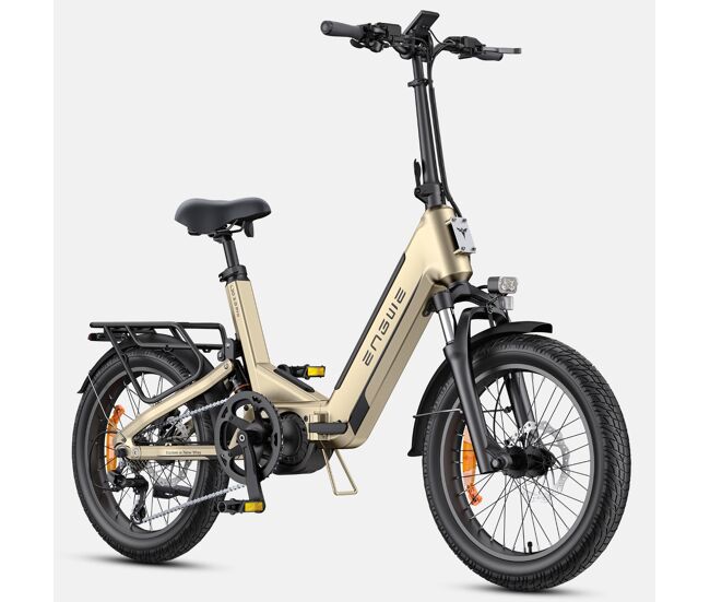 Bicicleta eléctrica engwe l20 3.0 pro - motor 250w batería 48v15ah neumáticos de 20 pulgadas frenos de disco hidráulicos certificación tuv - oro