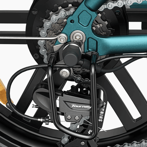 Bicicleta Elétrica ENGWE L20 Boost - Motor 250W Bateria 48V13AH Pneus De 20 Polegadas Travões De Disco Mecânicos - Preto