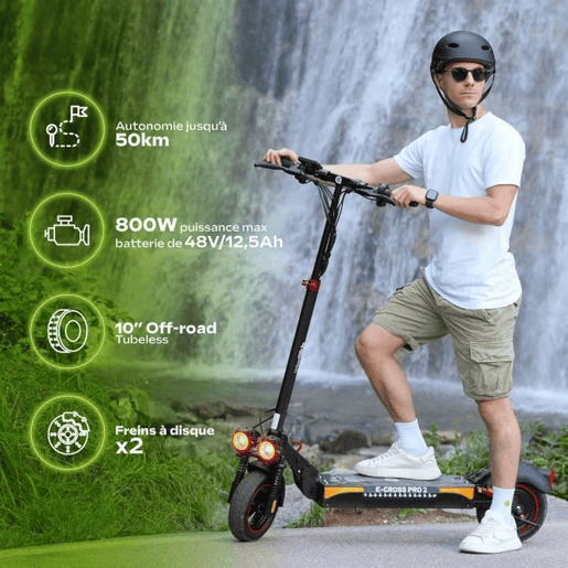 Trotineta Elétrica Urbanglide ECROSS PRO 2 Preto 25 kmh 800 W