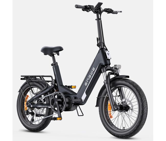Bicicleta eléctrica engwe l20 3.0 pro - motor 250w batería 48v15ah neumáticos de 20 pulgadas frenos de disco hidráulicos certificación tuv - negro