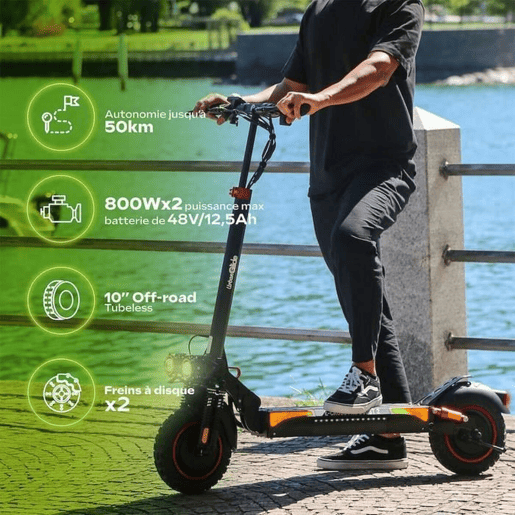 Trotineta Elétrica Urbanglide ECROSS PRO BOOST 2 Preto 25 kmh 800 W