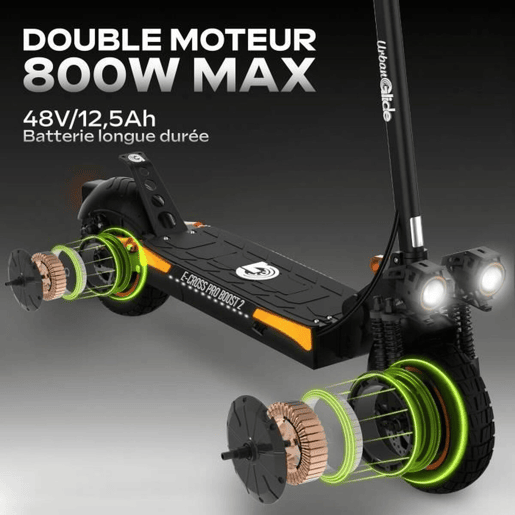 Trotineta Elétrica Urbanglide ECROSS PRO BOOST 2 Preto 25 kmh 800 W