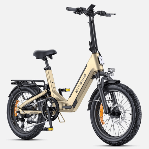 Bicicleta Elétrica ENGWE L20 3.0 BOOST - Motor 250W Bateria 48V13.5Ah Pneus De 20 Polegadas Travões A Disco Hidráulicos Certificação TUV - Ouro