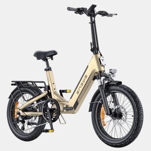 Bicicleta Elétrica ENGWE L20 3.0 BOOST - Motor 250W Bateria 48V13.5Ah Pneus De 20 Polegadas Travões A Disco Hidráulicos Certificação TUV - Ouro