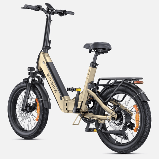 Bicicleta Elétrica ENGWE L20 3.0 BOOST - Motor 250W Bateria 48V13.5Ah Pneus De 20 Polegadas Travões A Disco Hidráulicos Certificação TUV - Ouro