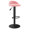 vidaXL Banco de bar veludo rosa