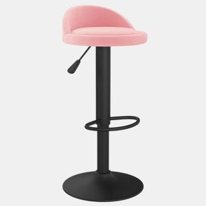 vidaXL Banco de bar veludo rosa
