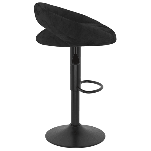 vidaXL Bancos de bar 2 pcs veludo preto