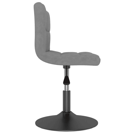 vidaXL Banco de bar giratório veludo cinzento-claro