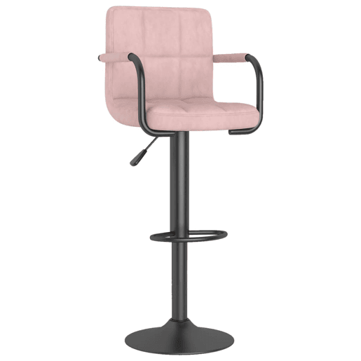 vidaXL Bancos de bar 2 pcs veludo rosa vidaXL Bancos de bar 2 pcs veludo rosa