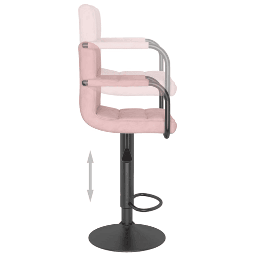 vidaXL Bancos de bar 2 pcs veludo rosa vidaXL Bancos de bar 2 pcs veludo rosa