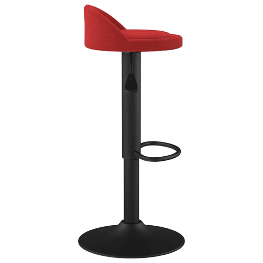 vidaXL Banco de bar veludo vermelho tinto