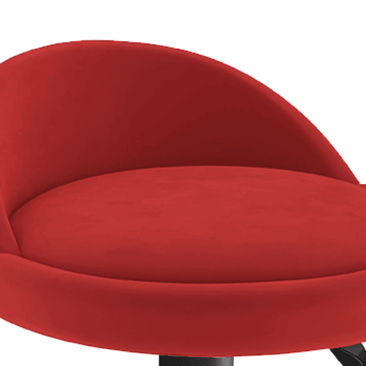 vidaXL Banco de bar veludo vermelho tinto