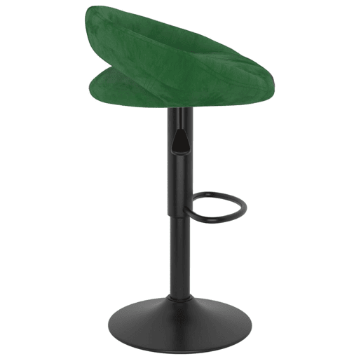 vidaXL Bancos de bar 2 pcs veludo verde-escuro vidaXL Bancos de bar 2 pcs veludo verde-escuro