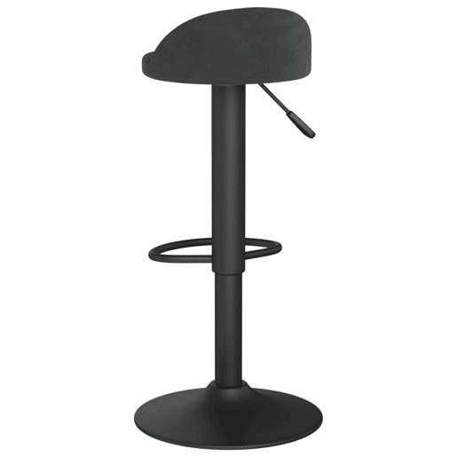 vidaXL Banco de bar veludo preto vidaXL Banco de bar veludo preto