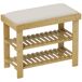 Banco Zapatero Bambú HOMCOM, hogar - muebles de recibidor Banco Zapatero Bambú HOMCOM, hogar - muebles de recibidor Crudo