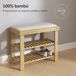Banco Zapatero Bambú HOMCOM, hogar - muebles de recibidor Banco Zapatero Bambú HOMCOM, hogar - muebles de recibidor Crudo