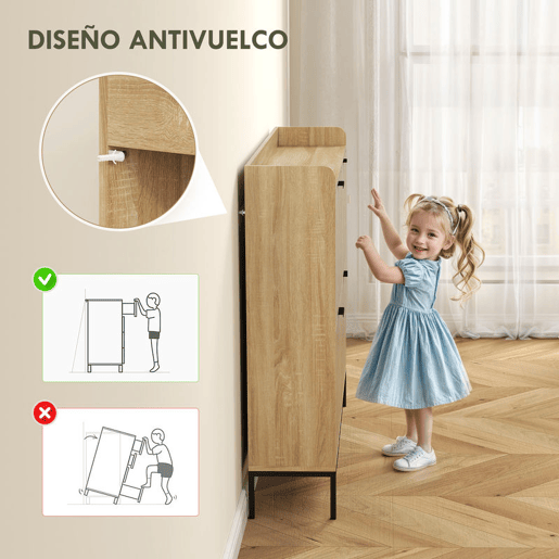 HOMCOM Sapateira Estreita com 4 Portas Rebatíveis Sapateira para Entrada com Prateleiras Ajustáveis para 16 Pares de Sapatos para Corredor Espaços Reduzidos 120x23,5x95,5 cm Madeira