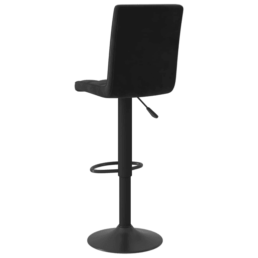 vidaXL Banco de bar veludo preto