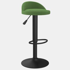vidaXL Banco de bar veludo verde-escuro