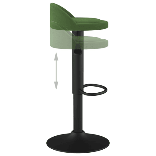 vidaXL Banco de bar veludo verde-escuro vidaXL Banco de bar veludo verde-escuro