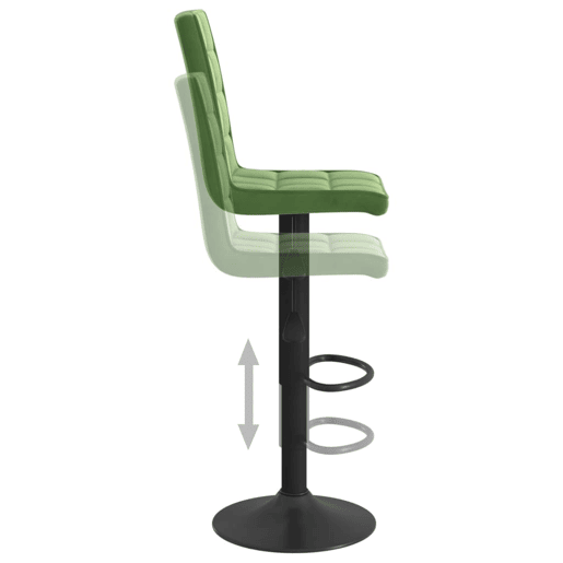 vidaXL Banco de bar veludo verde-escuro