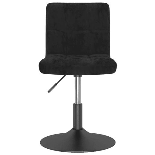 vidaXL Banco de bar giratório veludo preto
