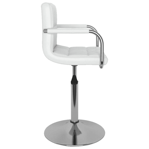 vidaXL Banco de bar couro artificial branco
