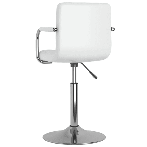vidaXL Banco de bar couro artificial branco