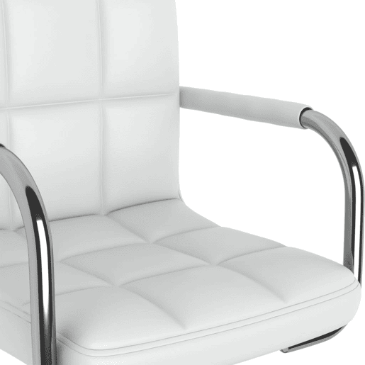 vidaXL Banco de bar couro artificial branco