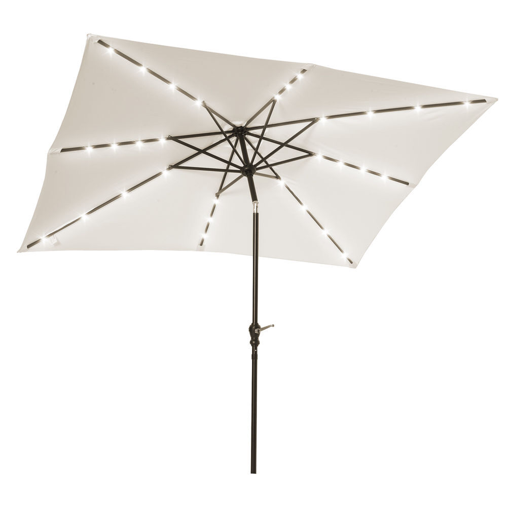 Sombrilla de Jardín Acero, Poliéster Outsunny