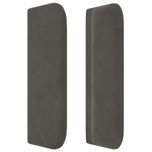 vidaXL Cabeceira de cama c abas veludo 83x16x7888 cm cinzento-escuro vidaXL Cabeceira de cama c abas veludo 83x16x7888 cm cinzento-escuro