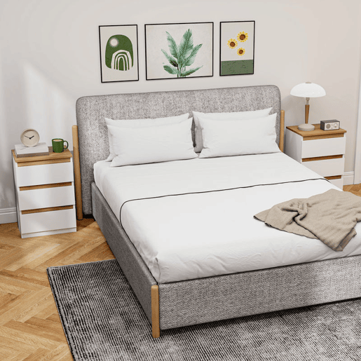 HOMCOM Conjunto de 2 Mesas de Cabeceira com 3 Gavetas Mesas de Cabeceira para Dormitório Estreitas 40x30x59,5 cm Branco HOMCOM Conjunto de 2 Mesas de Cabeceira com 3 Gavetas Mesas de Cabeceira para Dormitório Estreitas 40x30x59,5 cm Branco