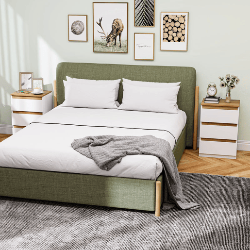 HOMCOM Conjunto de 2 Mesas de Cabeceira com 3 Gavetas Mesas de Cabeceira para Dormitório Estreitas 40x30x59,5 cm Branco HOMCOM Conjunto de 2 Mesas de Cabeceira com 3 Gavetas Mesas de Cabeceira para Dormitório Estreitas 40x30x59,5 cm Branco