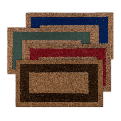 Arquiservi - Capacho de coco antiderrapante com borda Marrom 80 x 140 cm