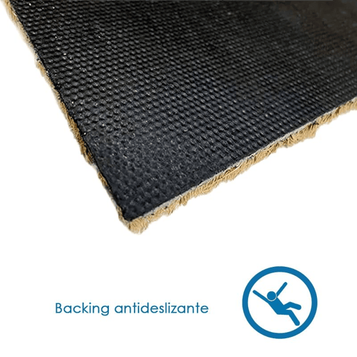 Arquiservi - Capacho de coco antiderrapante com borda Marrom 80 x 140 cm